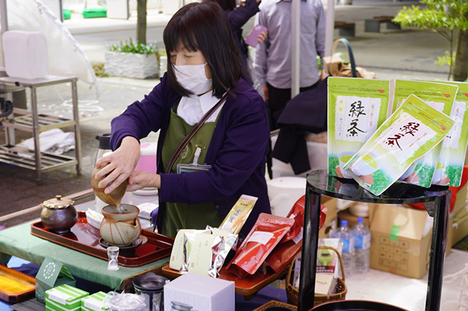 さぬきマルシェinサンポート2023年4月春のお茶会　美術工芸おがわ
